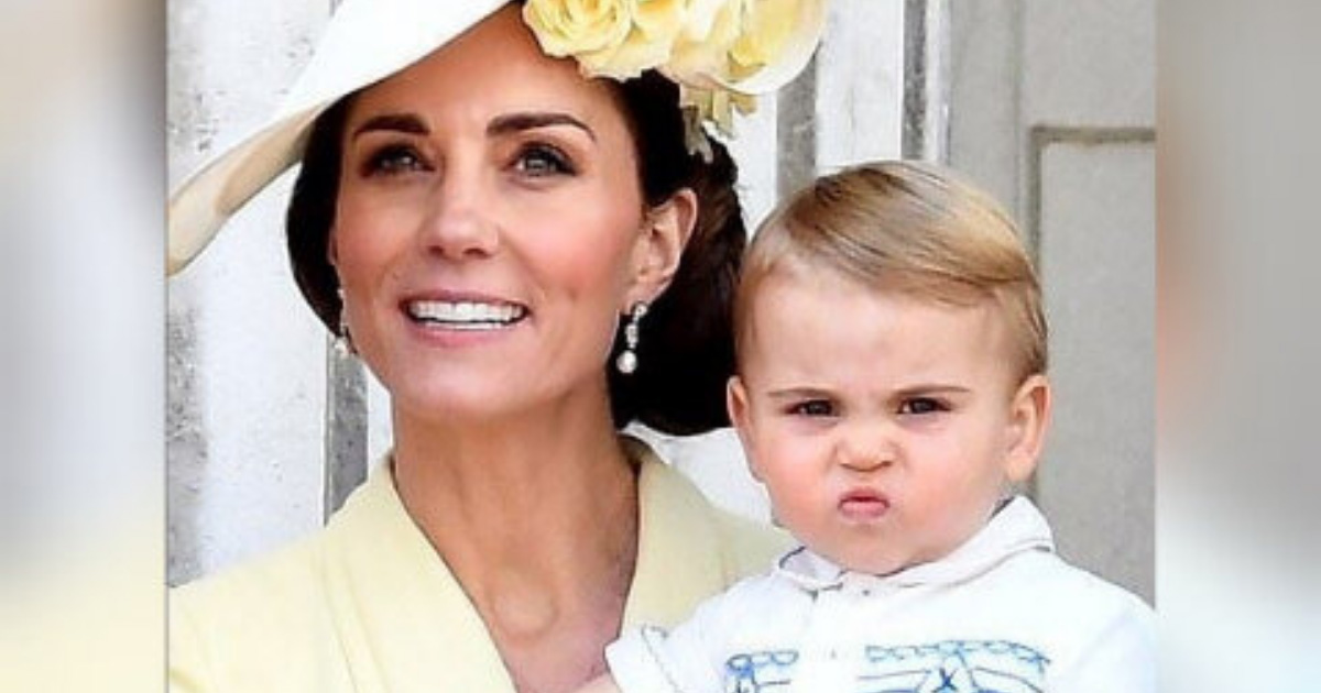 Малкият принц Луи, най-младият претендент за британския трон, бебето е